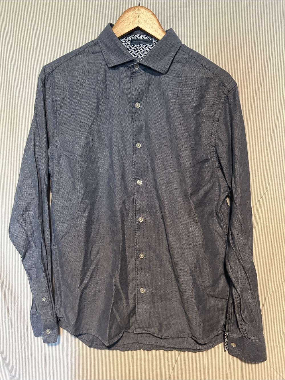 Ted Baker Men's Long-Sleeve Button-Down Shirt - Blue